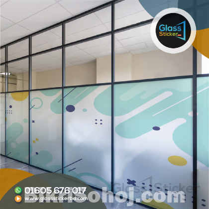 Frosted Paper Glass Door Sticker & Pasting